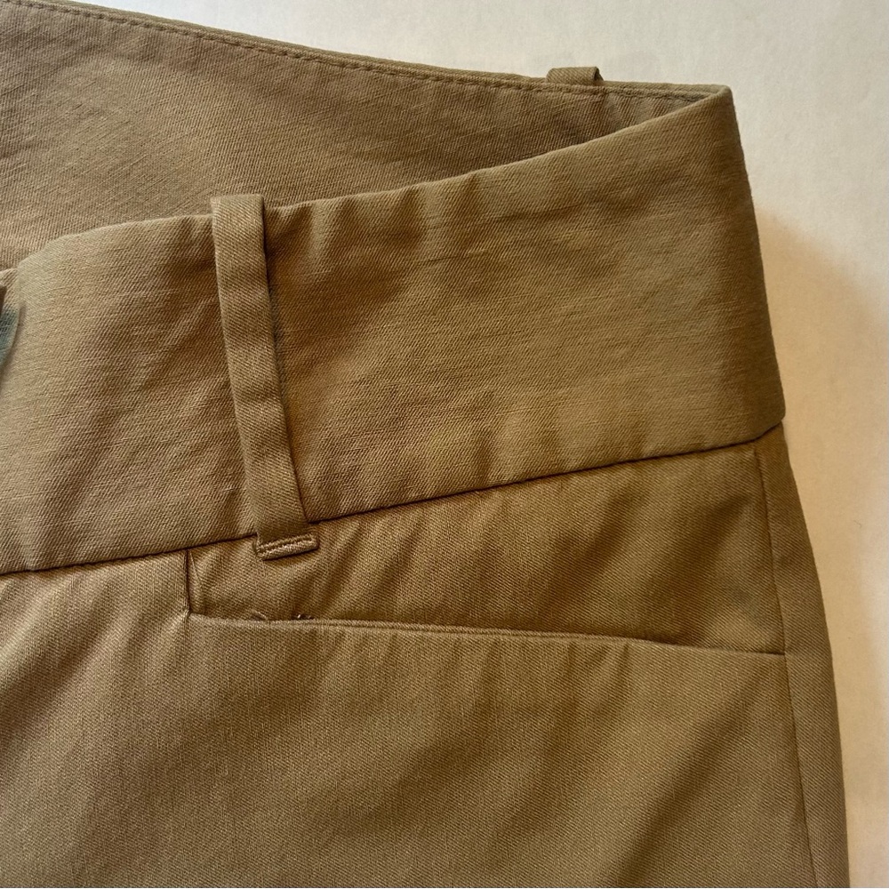 The Limited Exact Stretch Bootcut Khaki Pants Pockets Work Slimming 6 Long EUC - Picture 8 of 13